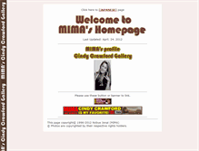 Tablet Screenshot of mima-cindy.jonai.net
